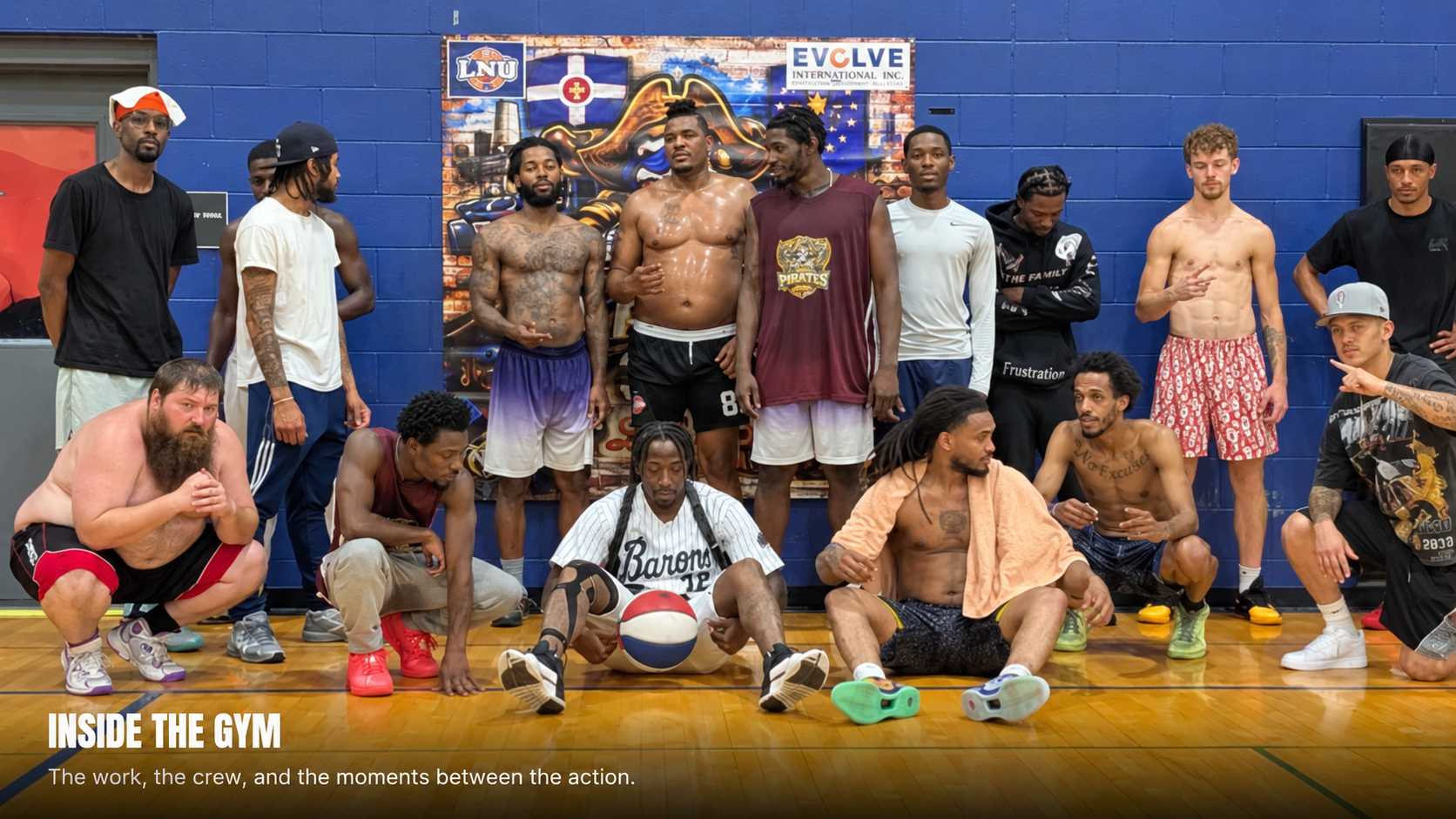 Naptown Pirates group at the gym