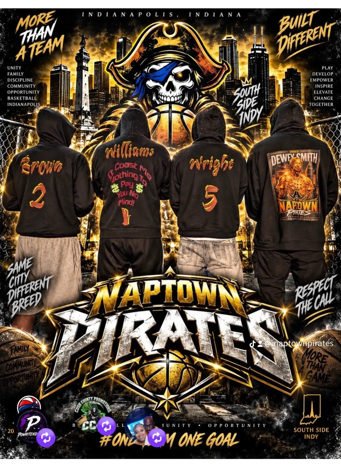 Naptown Pirates team poster